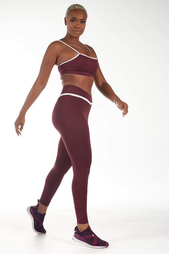 Vivienne Sport Bra Wine