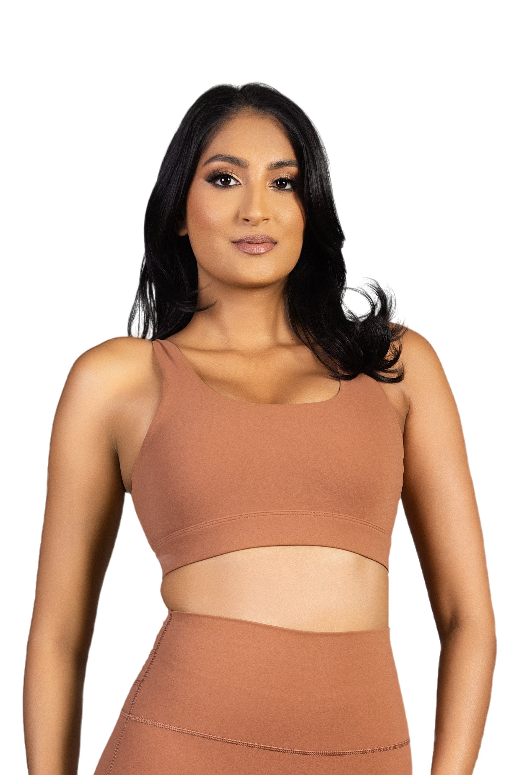 Caramel Jasper Sport Bra Brown