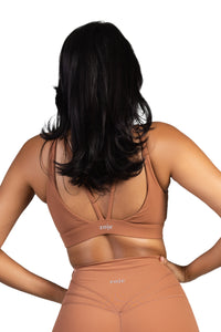 Caramel Jasper Sport Bra Brown