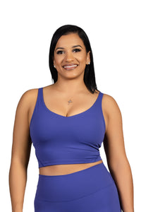 Spinel Crop Top Blue