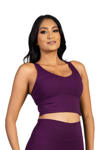 Amythyst Crop Top Purple