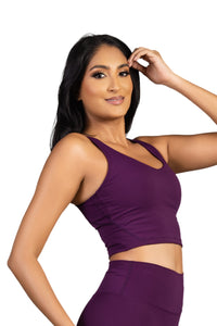 Amythyst Crop Top Purple