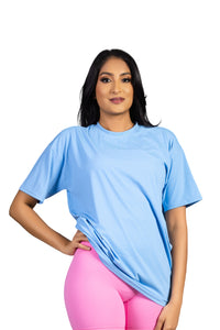 Nimbus Oversized Tee - Baby Blue