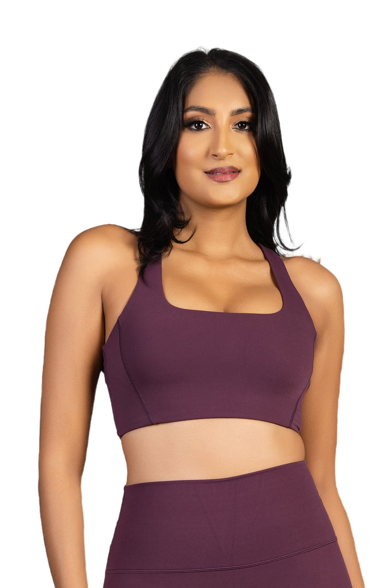 Garnet Sport Bra Purple