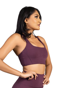 Garnet Sport Bra Purple