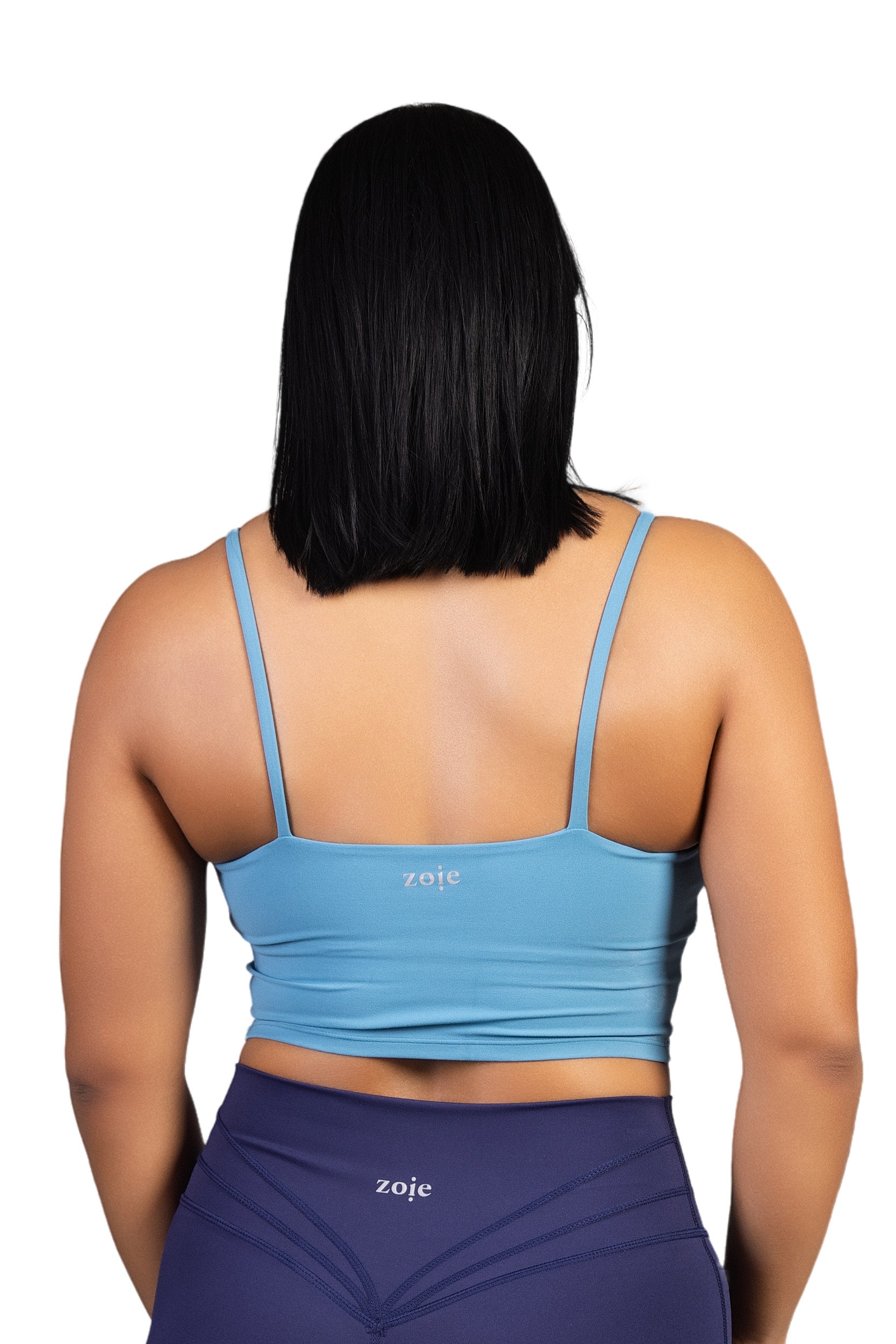 Glow Crop top  blue