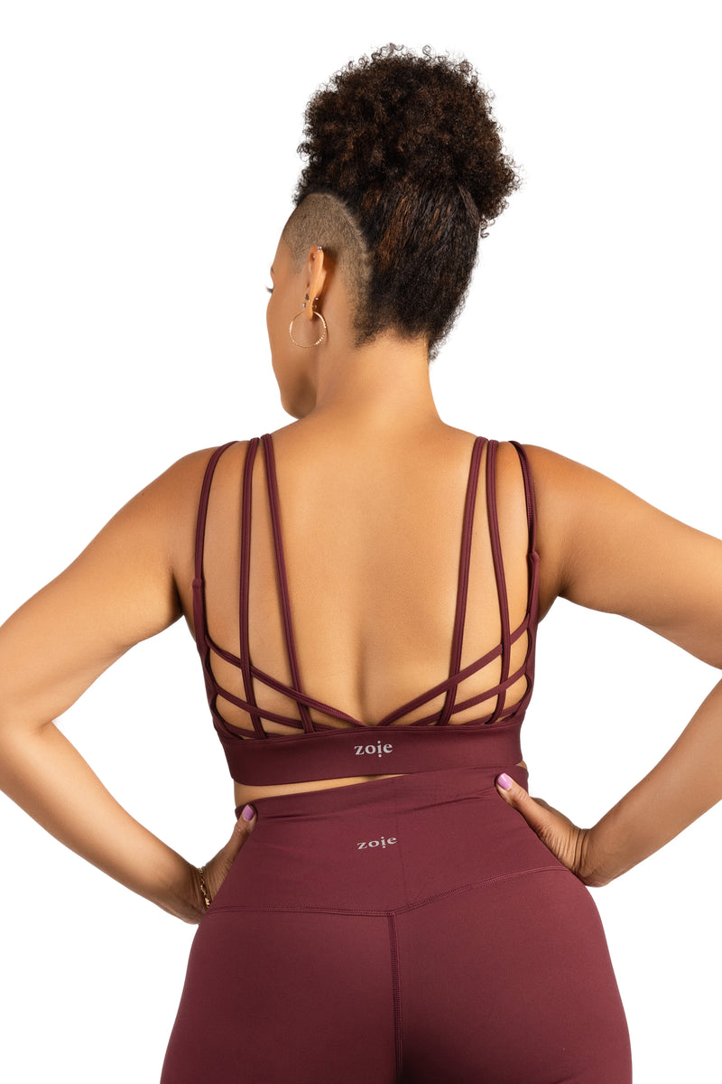 SERENA SPORT BRA WINE