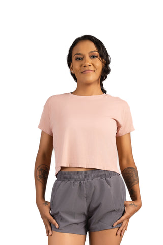 Abby Crop Tee Pink