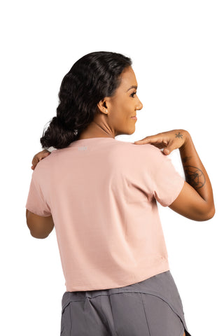 Abby Crop Tee Pink