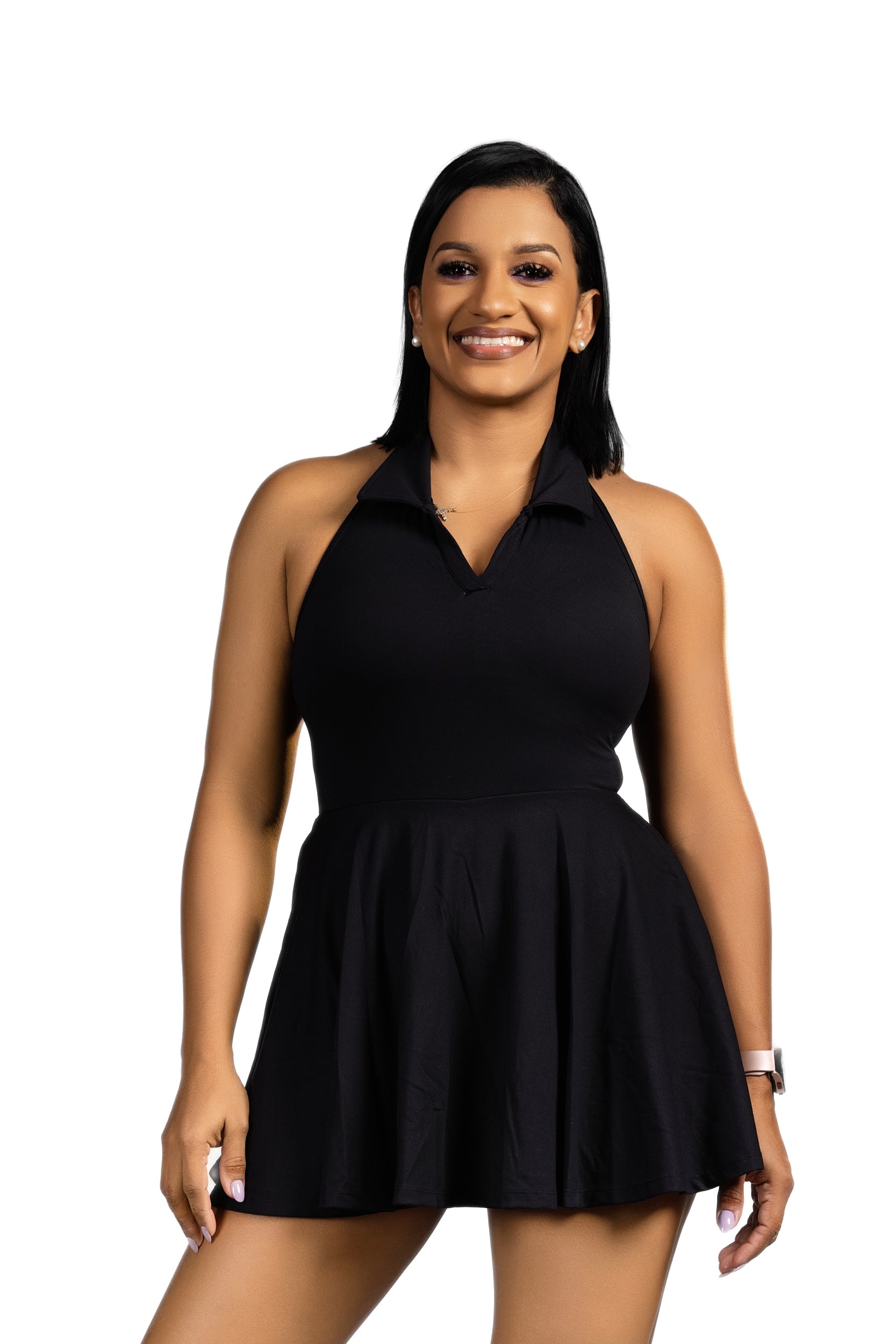 Whisper Tennis Dress - Black