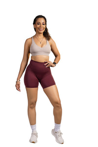 Solace High Waisted Short Legging Purple