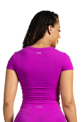 Orchid crop top - purple