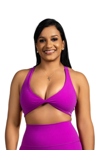 Orchid Sport Bra - Purple